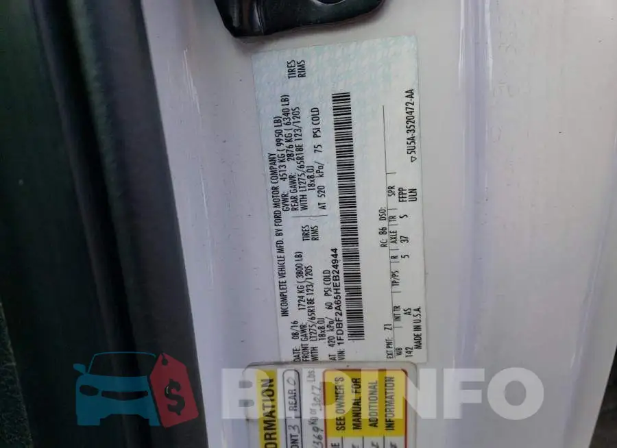 1FDBF2A65HEB24944 Photo# 12