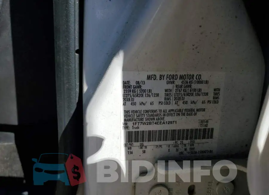 1FT7W2BT4EEA12971 Photo# 12