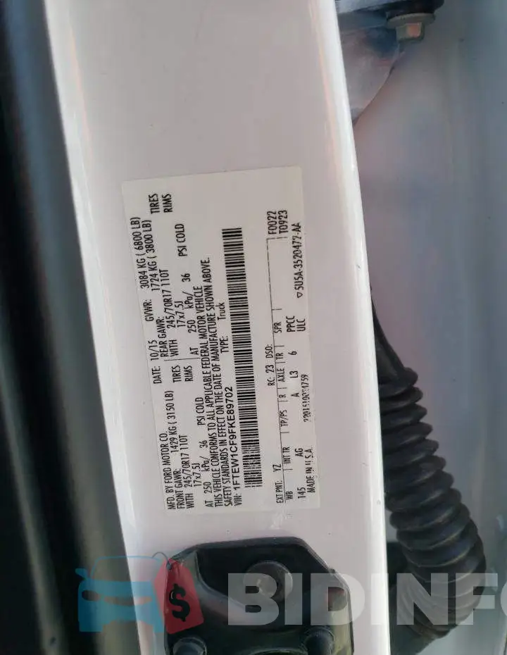 1FTEW1CF9FKE89702 Photo# 12