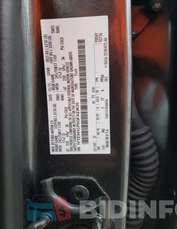 1FTEW1CP0GFA23630 Photo# 13