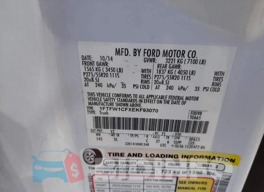 1FTFW1CFXEKF93070 Photo# 12