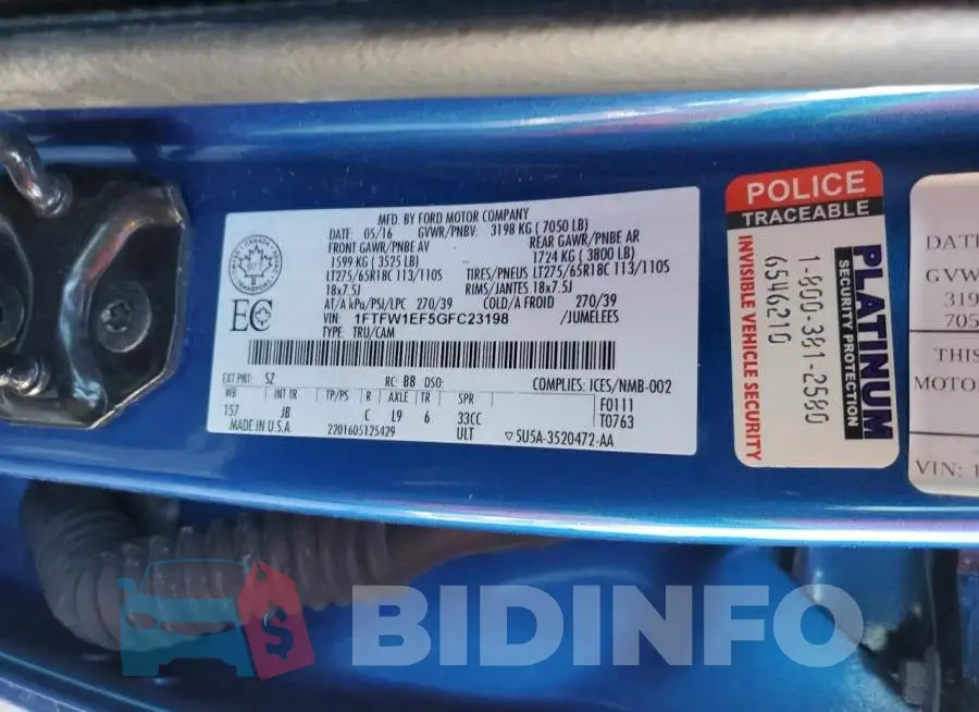 1FTFW1EF5GFC23198 Photo# 12