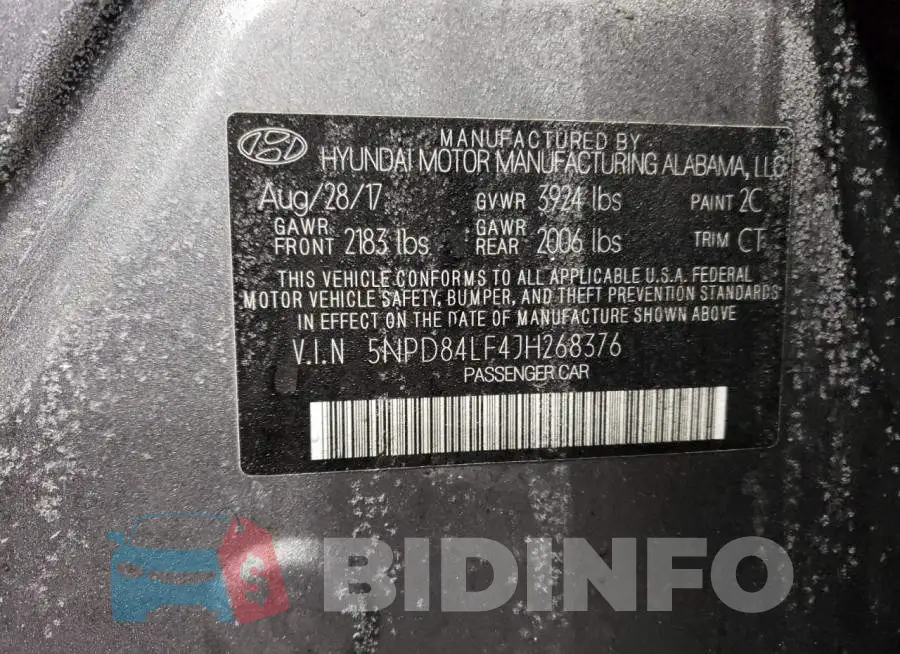 5NPD84LF4JH268376 Photo# 13