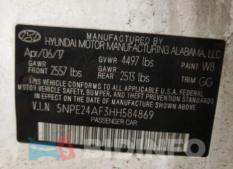 5NPE24AF3HH584869 Photo# 12