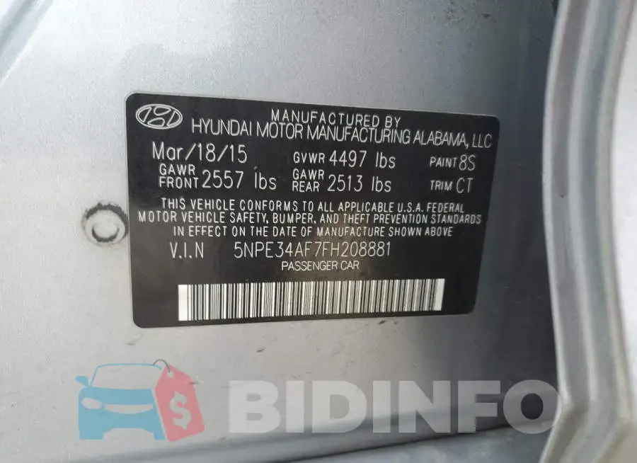 5NPE34AF7FH208881 Photo# 12