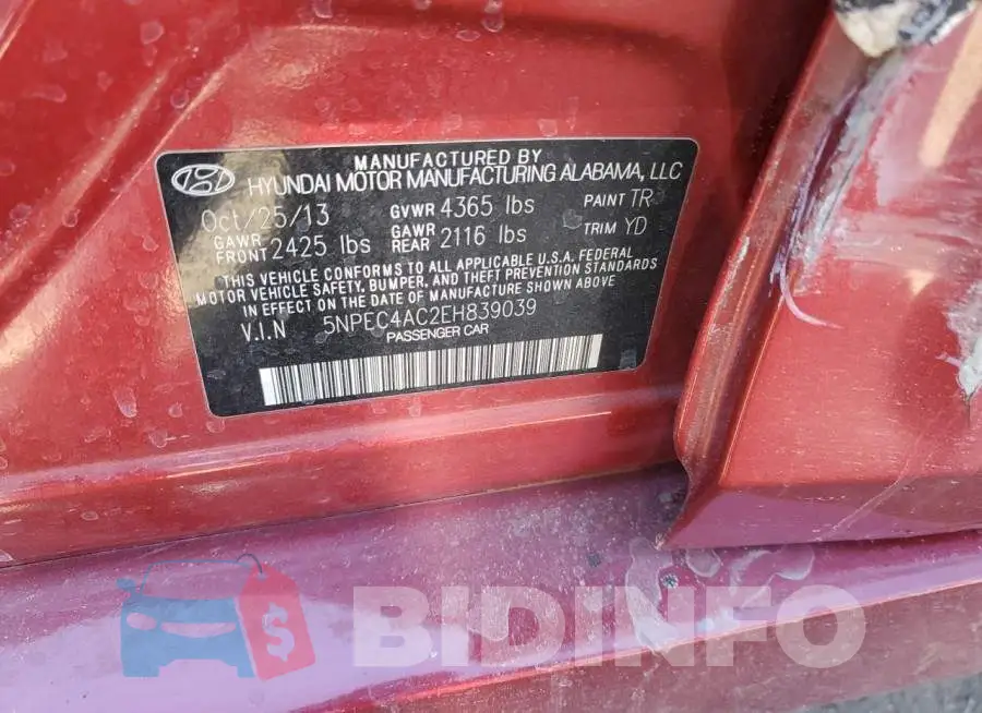 5NPEC4AC2EH839039 Photo# 12