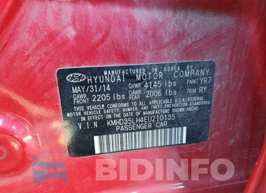 KMHD35LH4EU210135 Photo# 12