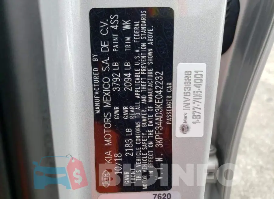 3KPF34AD3KE042232 Photo# 12