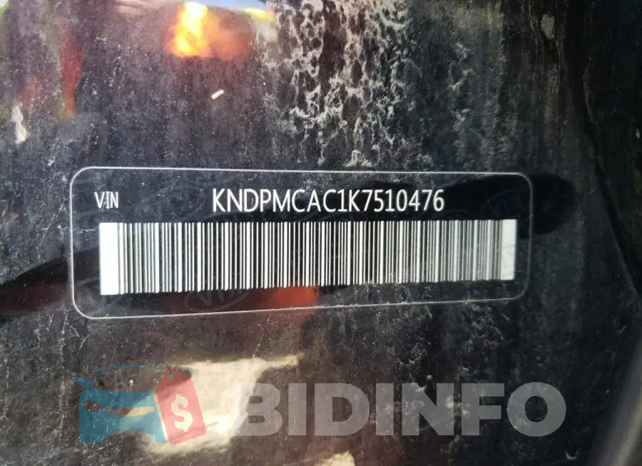 KNDPMCAC1K7510476 Photo# 10