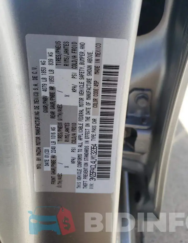 3MZBPACL4LM132354 Photo# 12