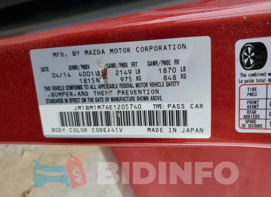 JM1BM1M76E1205740 Photo# 12