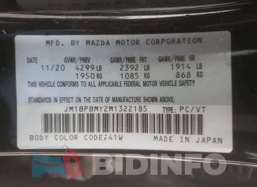 JM1BPBMY2M1322185 Photo# 12
