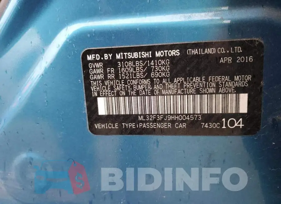 ML32F3FJ9HH004573 Photo# 12