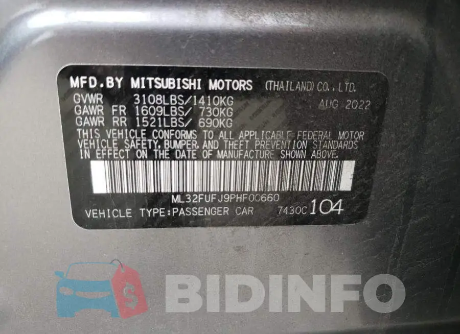 ML32FUFJ9PHF00660 Photo# 13