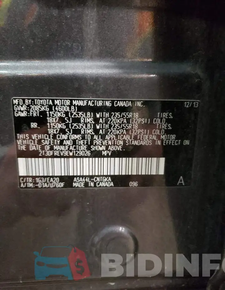 2T3DFREV9EW129026 Photo# 12