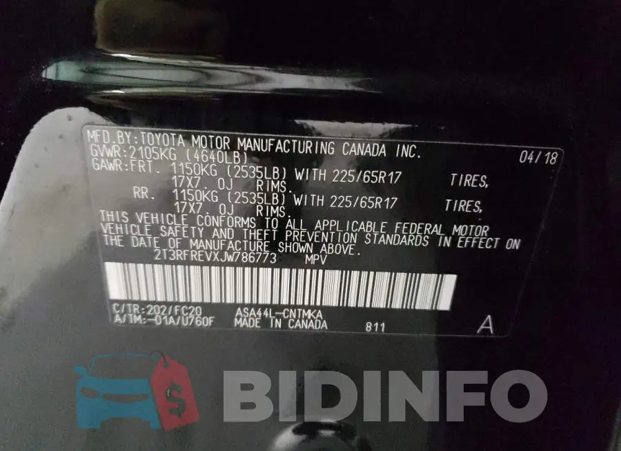 2T3RFREVXJW786773 Photo# 13