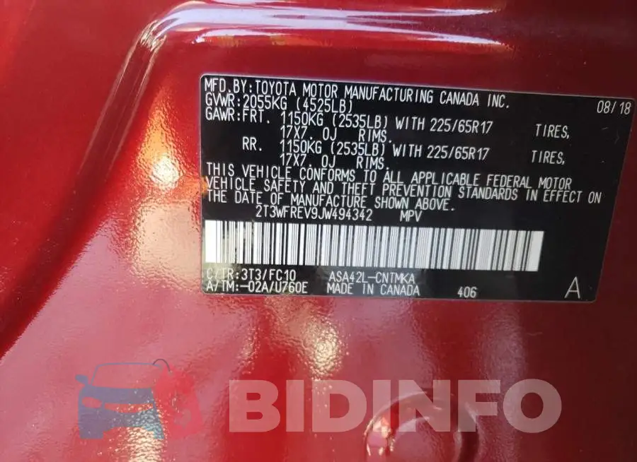 2T3WFREV9JW494342 Photo# 12