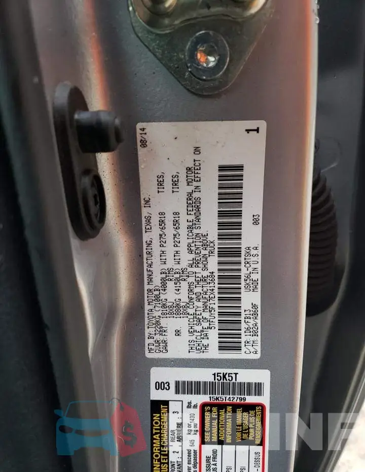 5TFUY5F17EX413684 Photo# 12