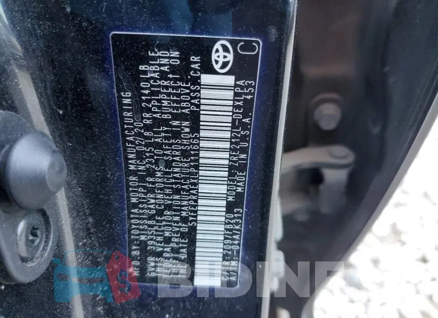 5YFEPRAEXLP111665 Photo# 12