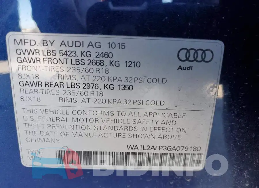 WA1L2AFP3GA079180 Photo# 13