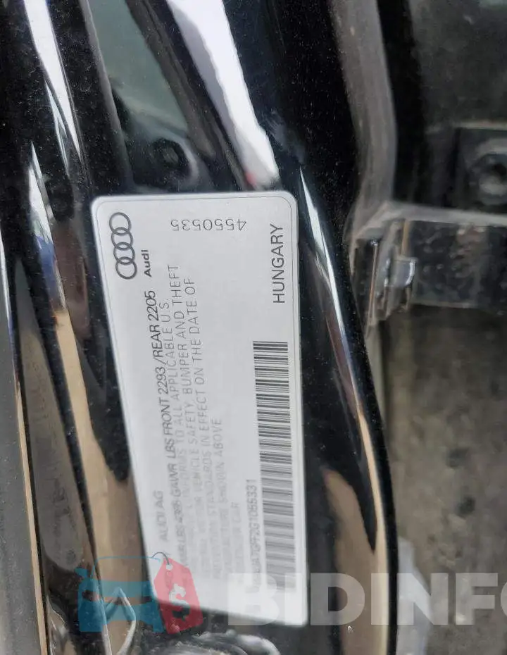 WAUA7GFF2G1055331 Photo# 12