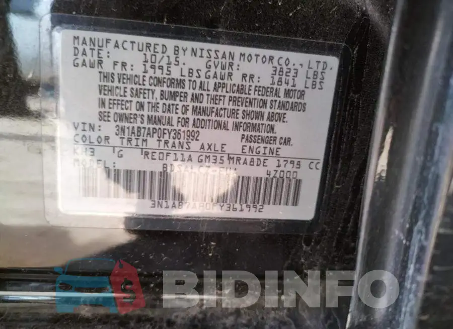 3N1AB7AP0FY361992 Photo# 12