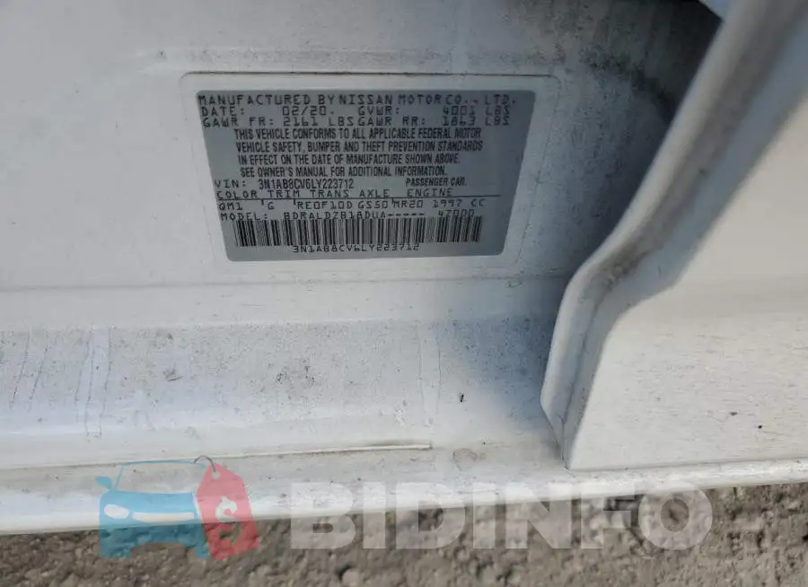 3N1AB8CV6LY223712 Photo# 12