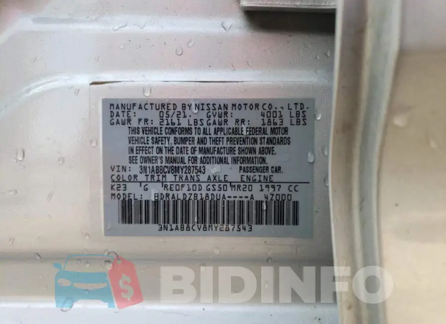 3N1AB8CV8MY287543 Photo# 12