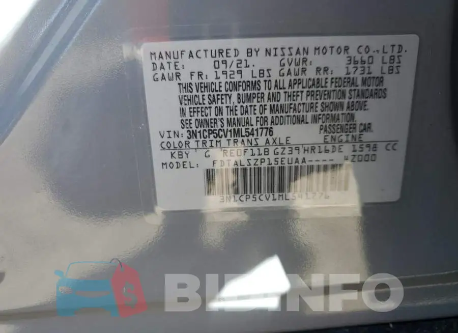 3N1CP5CV1ML541776 Photo# 14