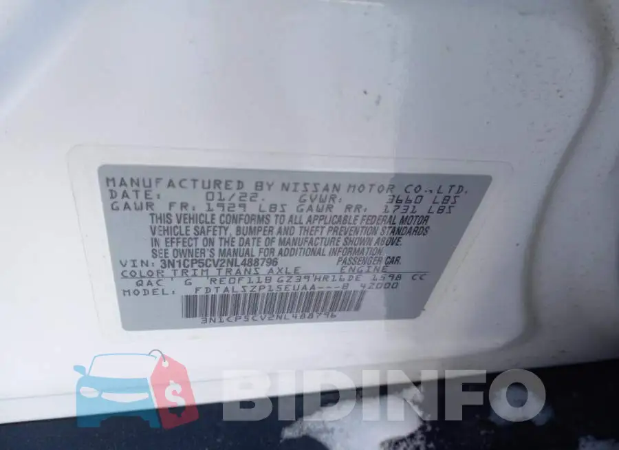 3N1CP5CV2NL488796 Photo# 12