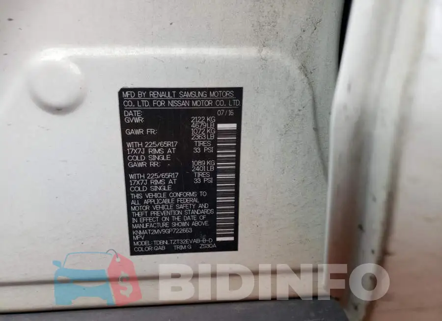 KNMAT2MV9GP722663 Photo# 12