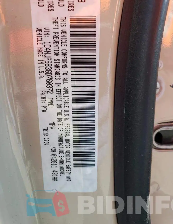 1C4NJPBB3GD760372 Photo# 13