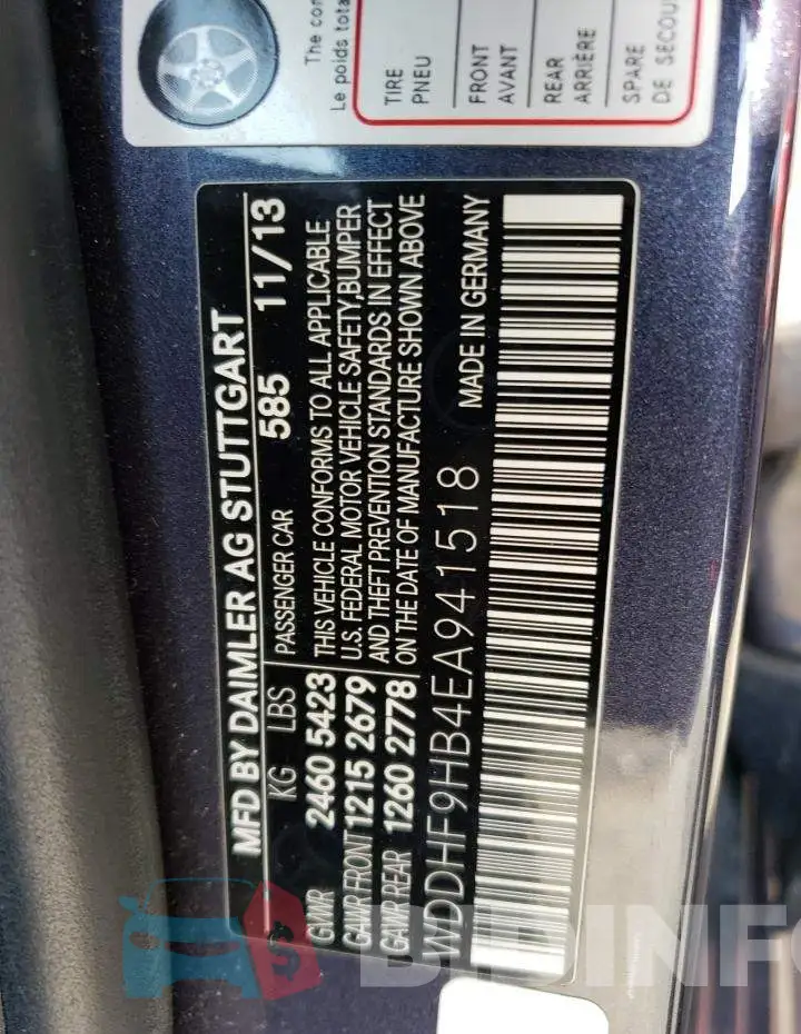 WDDHF9HB4EA941518 Photo# 12