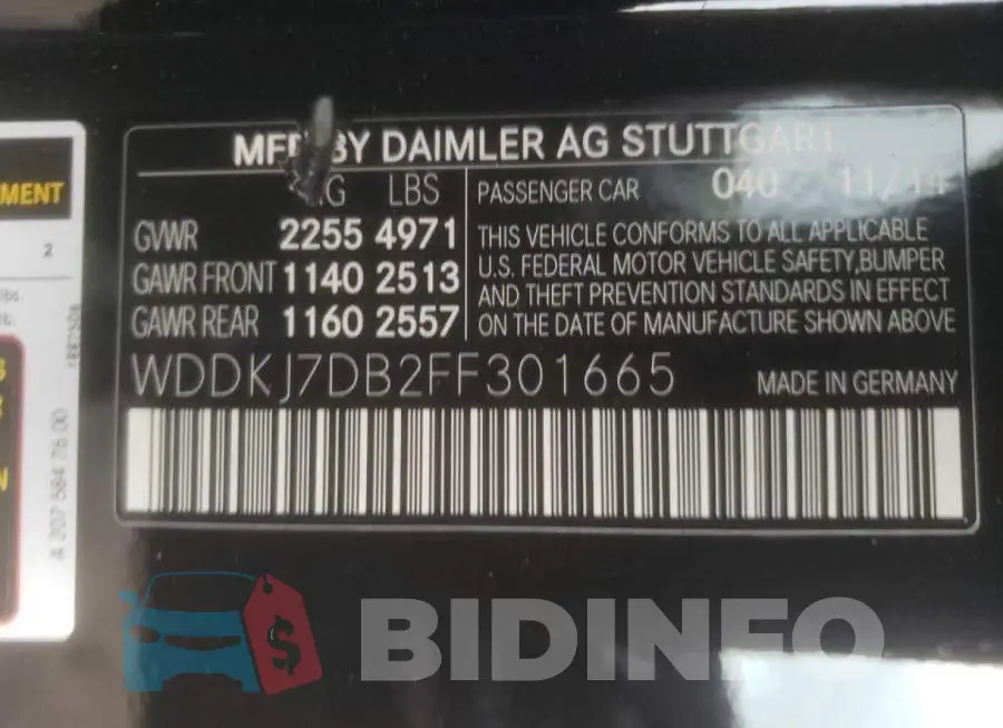 WDDKJ7DB2FF301665 Photo# 10