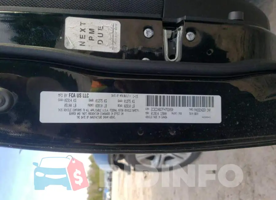 2C3CDXBG7FH752050 Photo# 13