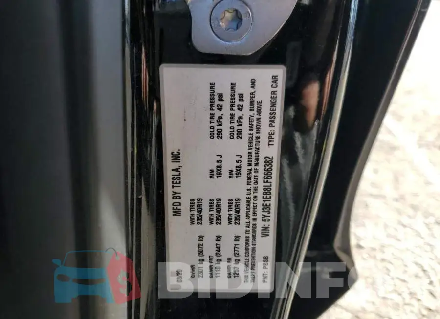 5YJ3E1EB8LF666382 Photo# 13