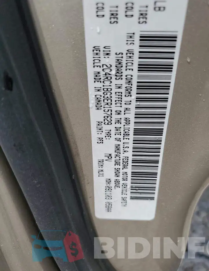 2C4RC1BG3ER157629 Photo# 13