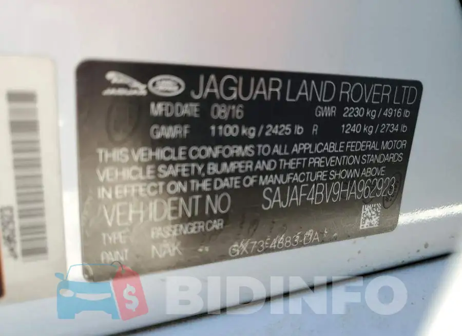 SAJAF4BV9HA962923 Photo# 12