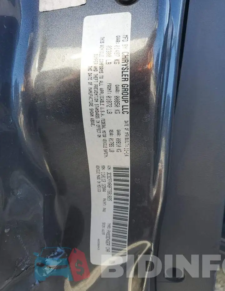 3C3CFFAR8FT581825 Photo# 12