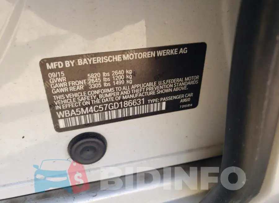 WBA5M4C57GD186631 Photo# 12