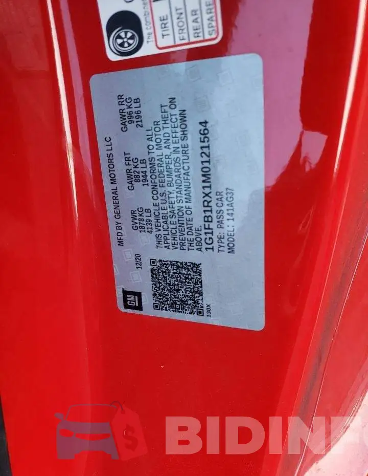 1G1FB1RX1M0121564 Photo# 13