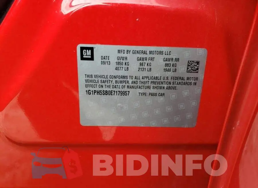1G1PH5SB0E7179957 Photo# 13