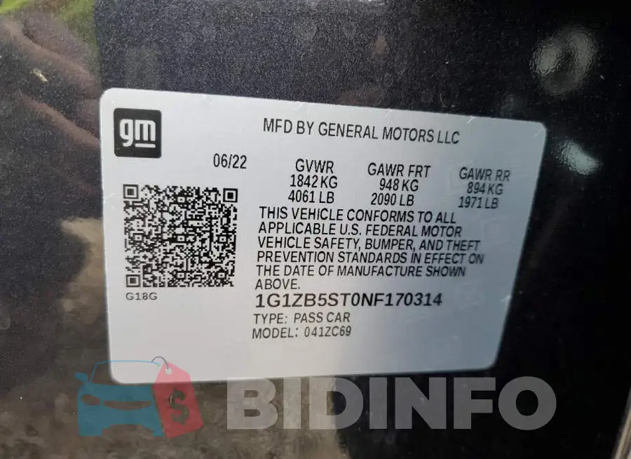 1G1ZB5ST0NF170314 Photo# 12