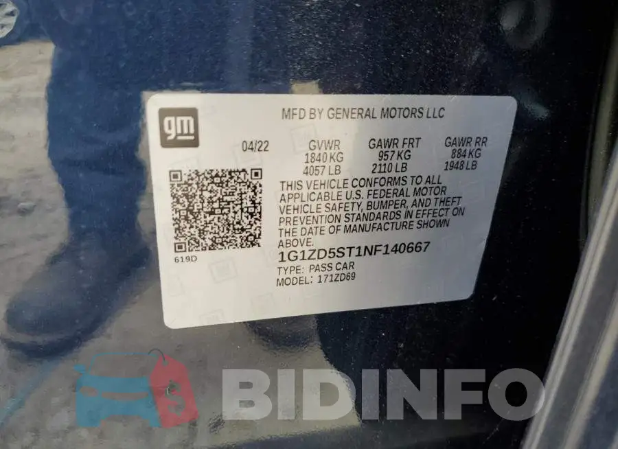 1G1ZD5ST1NF140667 Photo# 12