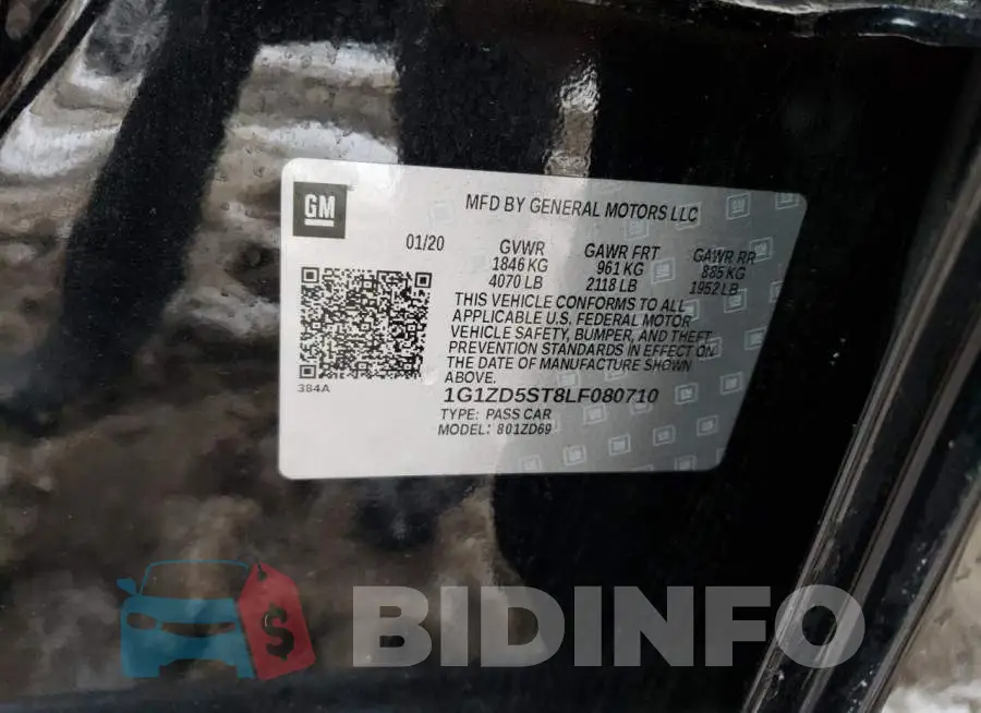 1G1ZD5ST8LF080710 Photo# 12