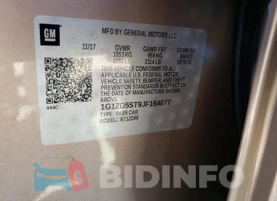 1G1ZD5ST9JF164077 Photo# 12