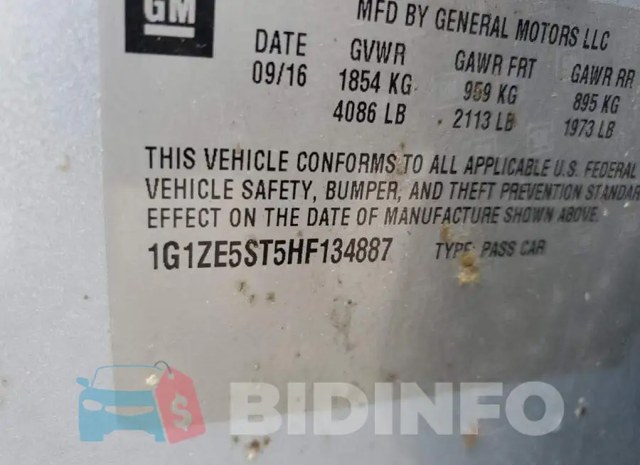 1G1ZE5ST5HF134887 Photo# 12