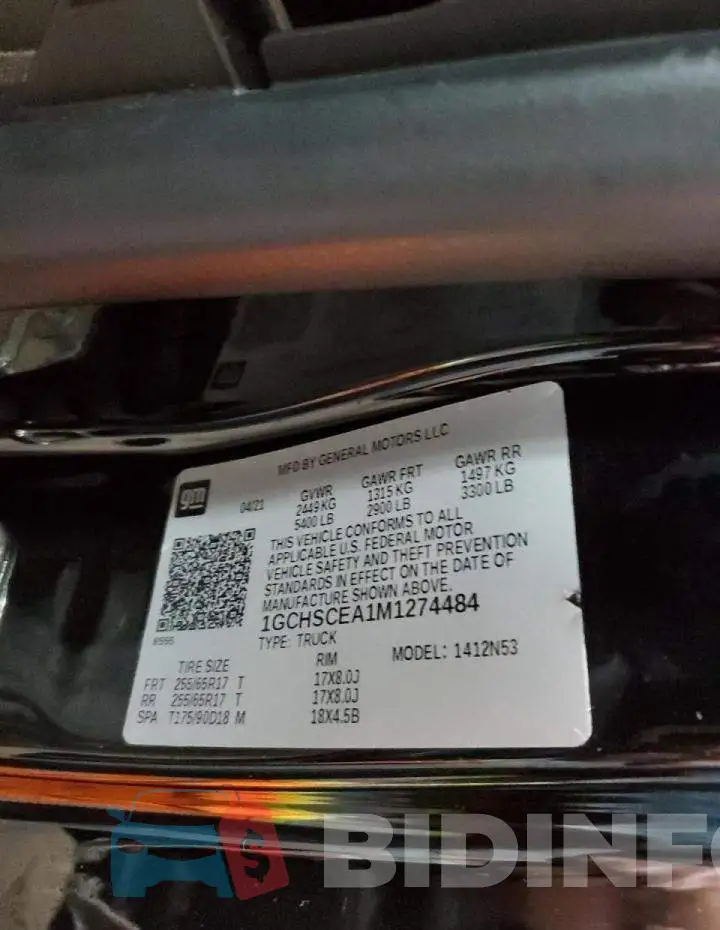 1GCHSCEA1M1274484 Photo# 13
