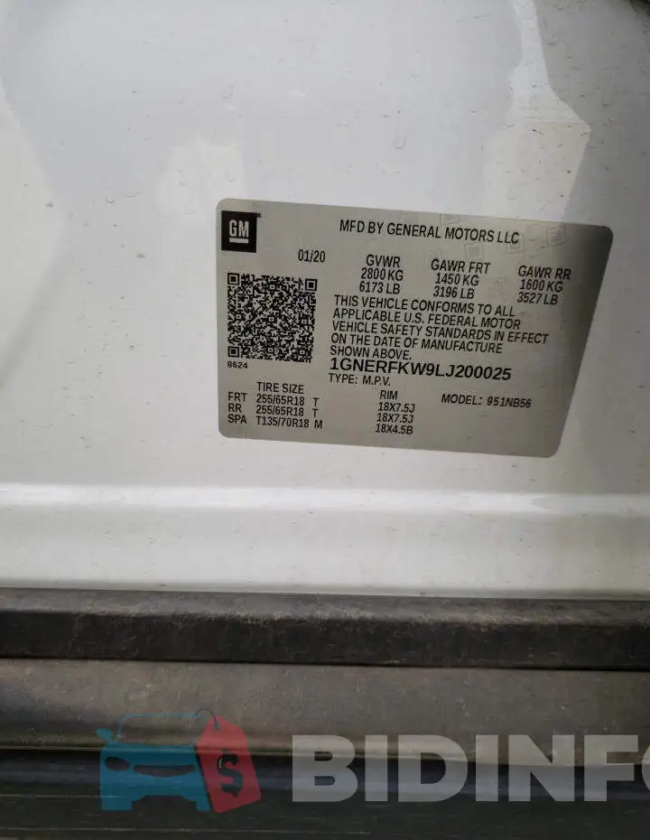 1GNERFKW9LJ200025 Photo# 14