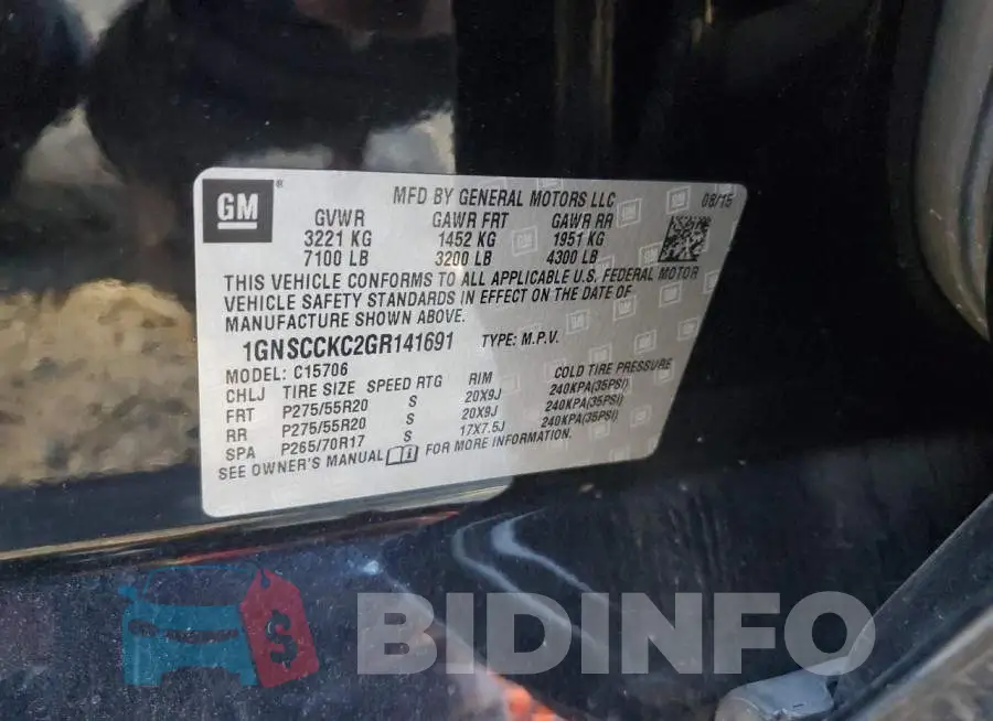 1GNSCCKC2GR141691 Photo# 13